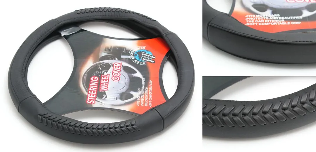 Чехол руля кожа H-8532-M (black) (2)
