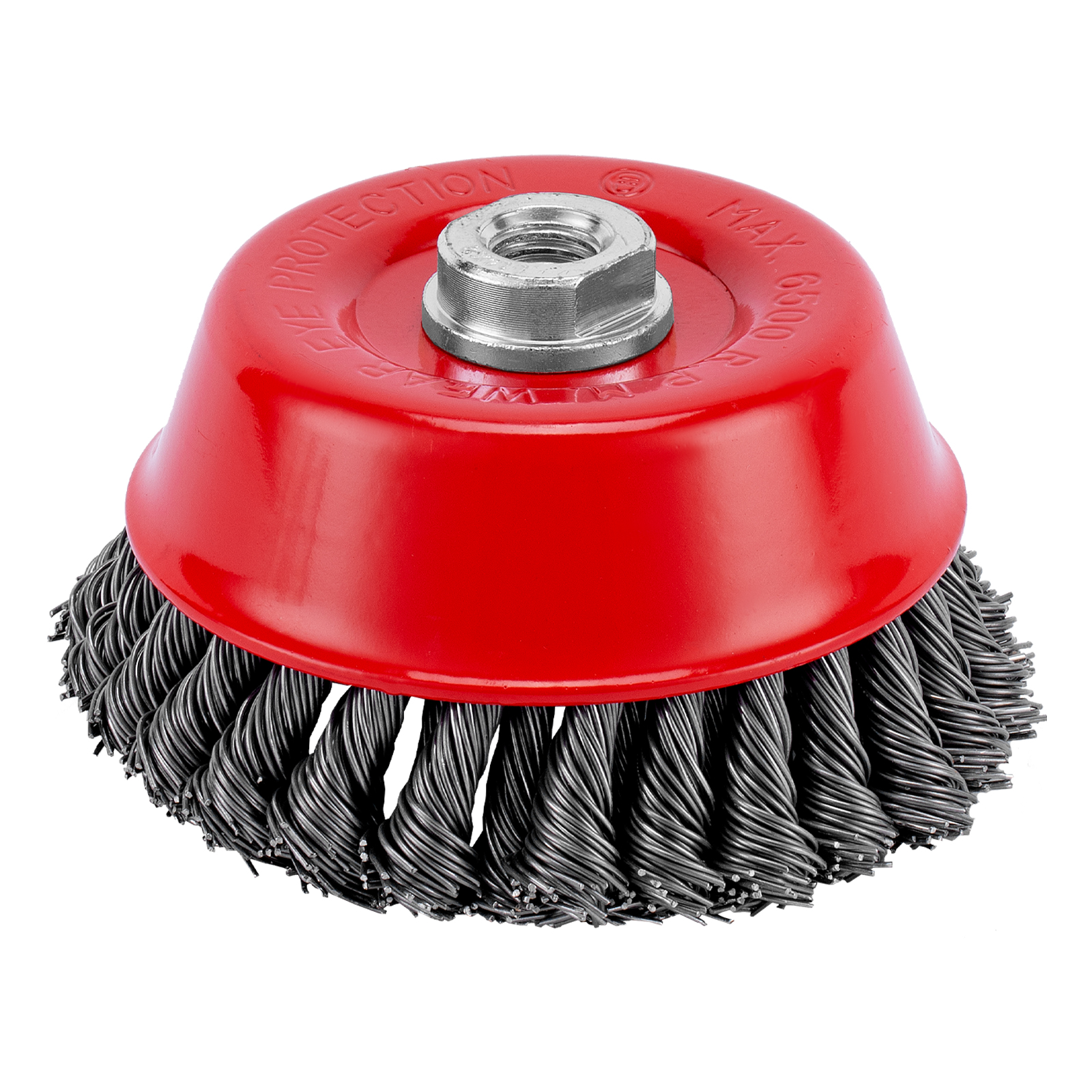 Щетка для УШМ, 125 мм, М14, «чашка», двухрядная, крученая проволока 0.8 мм Matrix