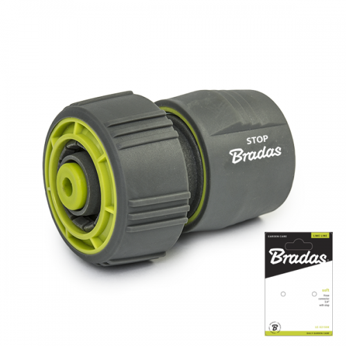 Соединение Быстросъемное с аквастопом 3/4" LIME LINE SOFT "Bradas"