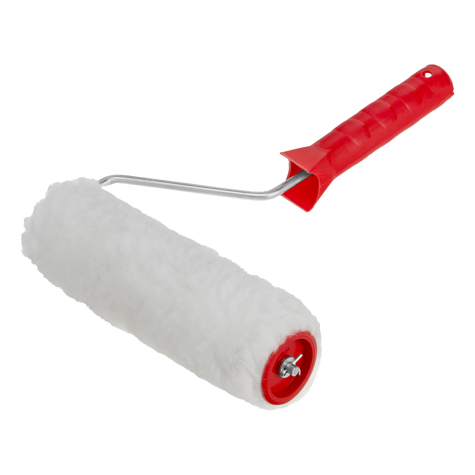 Валик «Искусственный мех», в сборе, 200 мм, D 48 мм, D ручки 6 мм, крепление шплинтом Сибртех