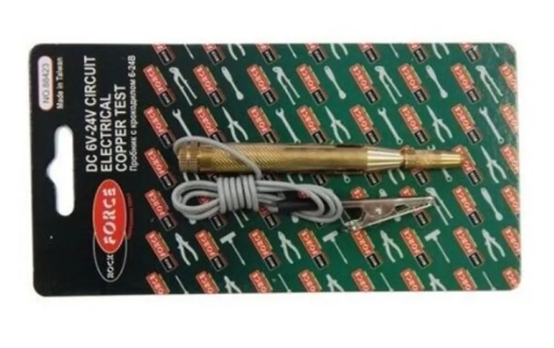 Пробник с зажимом 6-12В ,в блистере