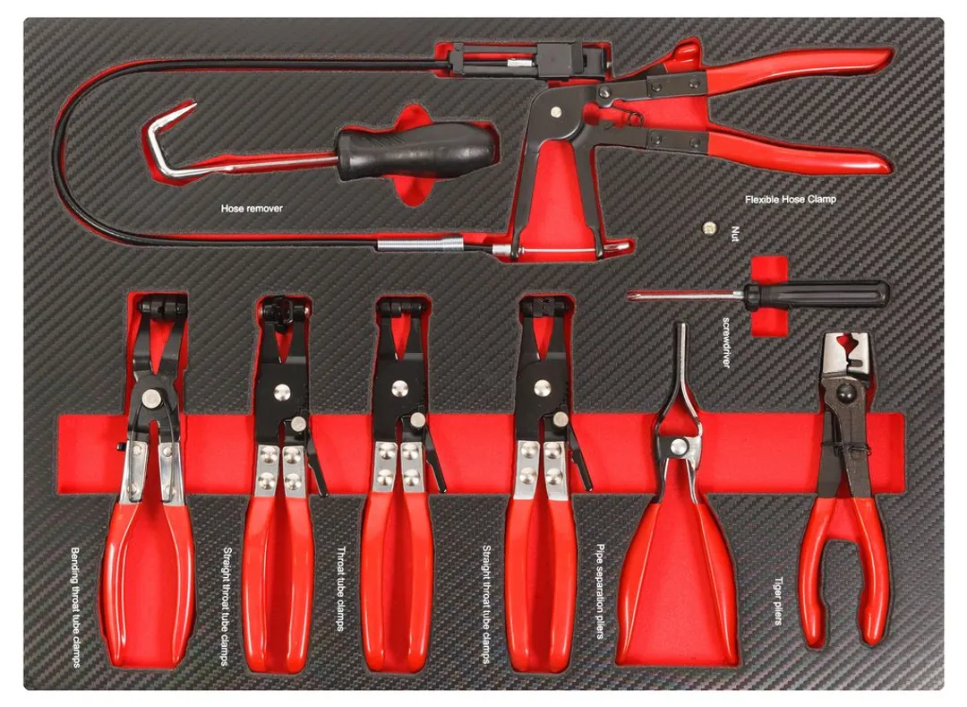 Набор инструментов для снятия/ установки хомутов 9пр,в ложементе