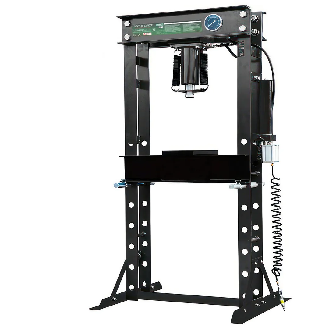 Пресс гидравлический напольный 40т, ручной/пневмо привод (рабочая высота: 125-1080мм, рабочая ширина: 685мм, рабочий стол: 325х685мм, ход штока: 175мм