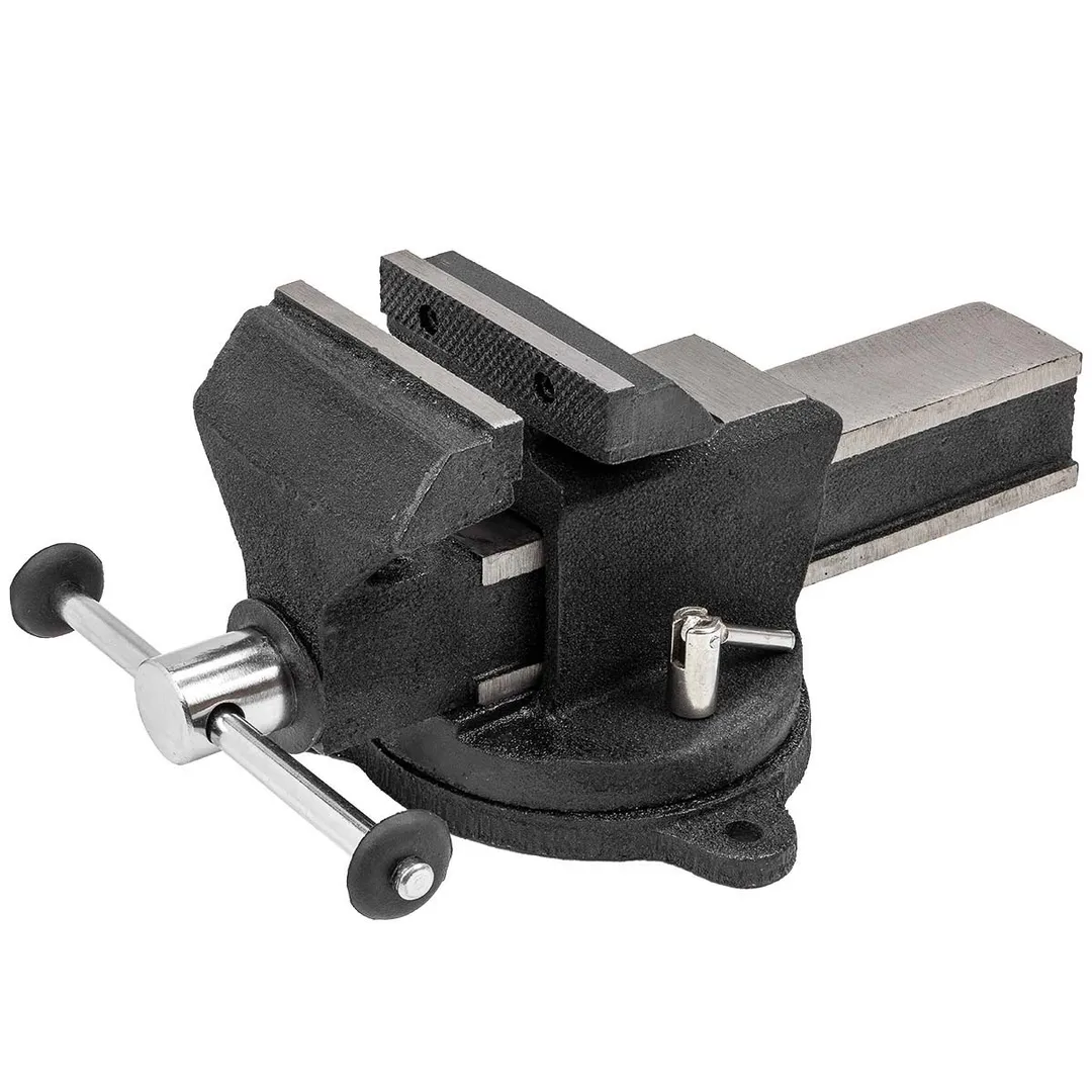 Тиски стальные поворотные с наковальней 5»-125мм