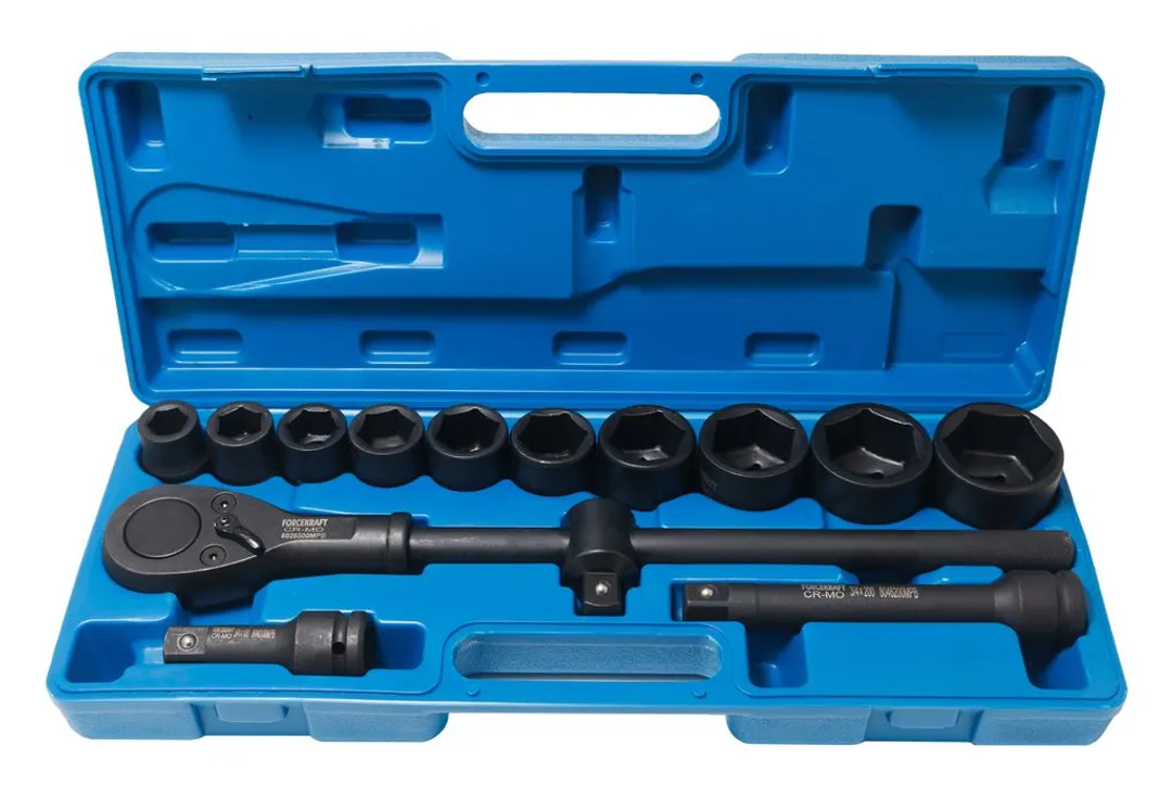 Набор инструментов ударных 14пр., 3/4»(6гр.)(19,22,24,27,30,32,36,41,46,50мм)в кейсе