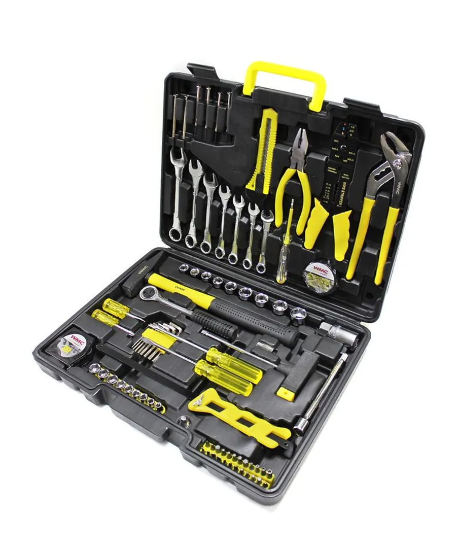 Набор инструментов 555 пр.1/4» 3/8»(5-19мм, ключи:10-17мм,шарнирно-губцевый инстр.,отвертки,биты,молоток, ключи 6-е Г-обр.-е,расходник)