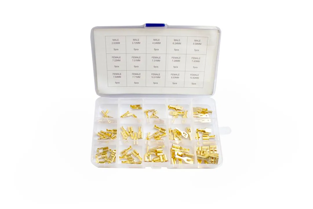 Коннекторы обжимные для электропроводки, 75пр.