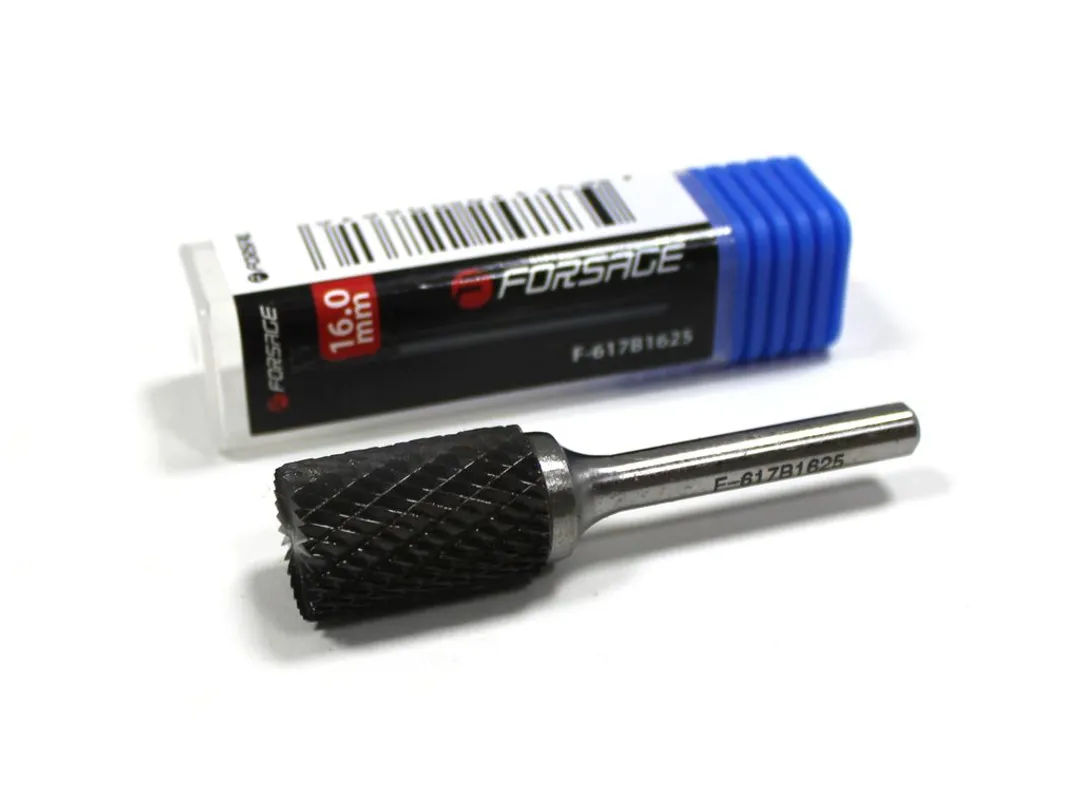 Шарошка цилиндрическая по металлу с торцевой раб. поверхностью(Ø 10мм,Ø хвостовика 6мм),в пластиковом футляре