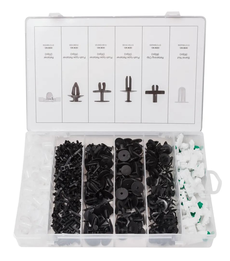 Набор клипс 290пр. (BMW), пластиковом органайзере