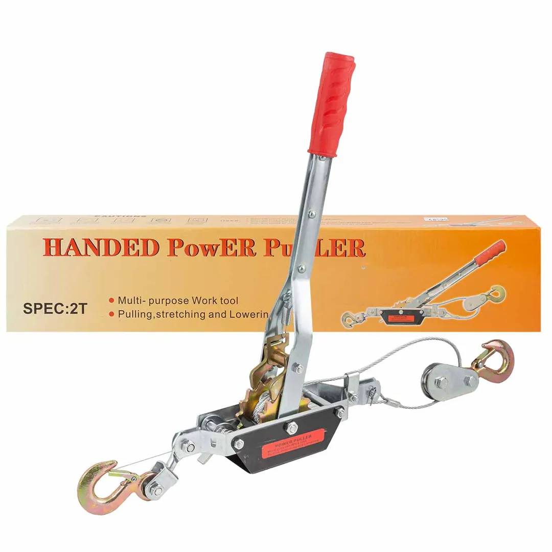 Лебедка рычажная 2т (диаметр троса — 5мм, длина — 2.2м)