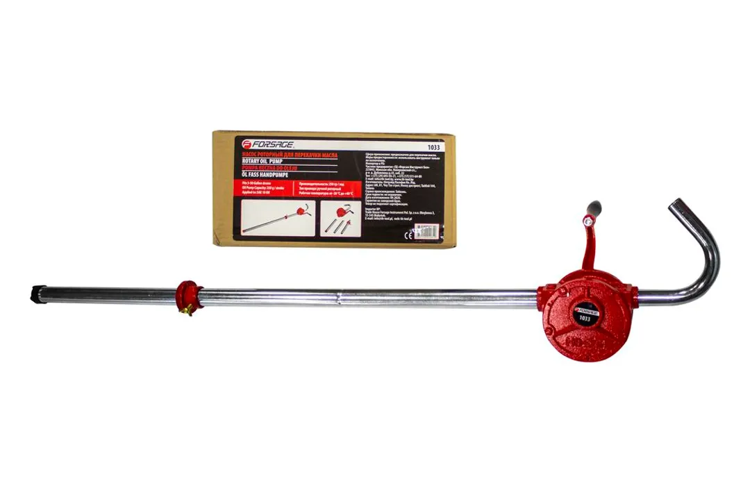 Насос ручной роторный телескопический для раздачи масла(пр.-ть 250гр./ход, раб. t -20+40гр.)