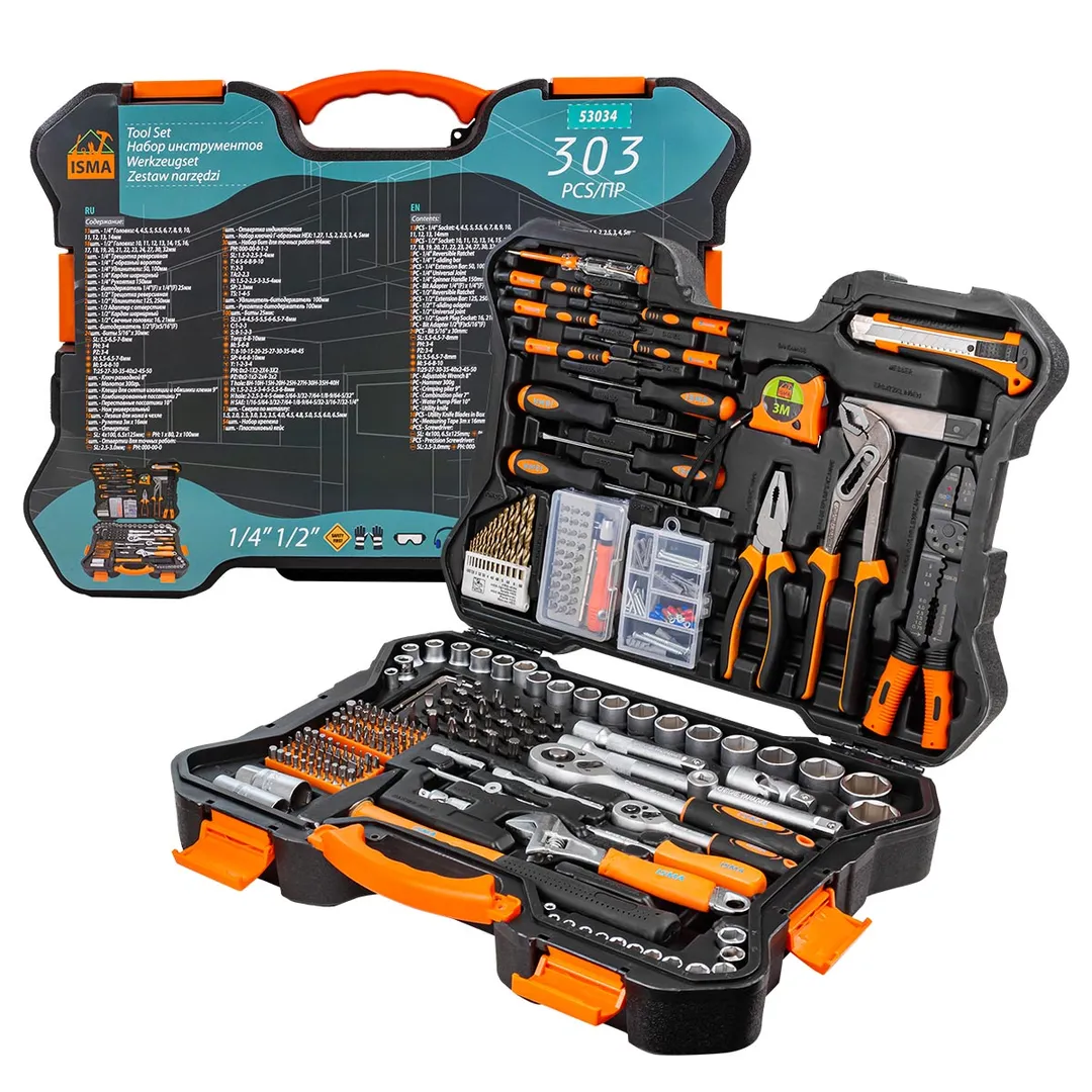 Набор инструмента 303пр. 1/4»,1/2»(6гр.)(4-32мм)