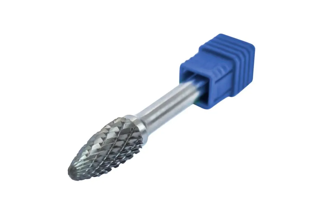 Шарошка коническая скругленная по металлу(Ø 12мм,Ø хвостовика 6мм),в пластиковом футляре