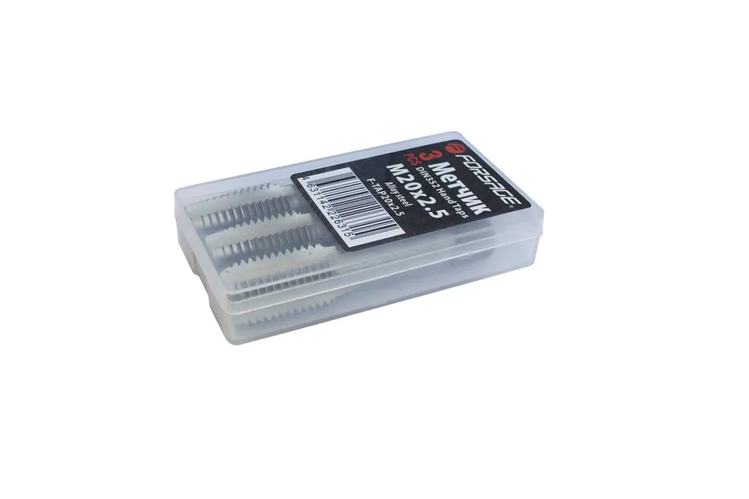 Метчик M20x2.5 (3шт), в пластиковом футляре