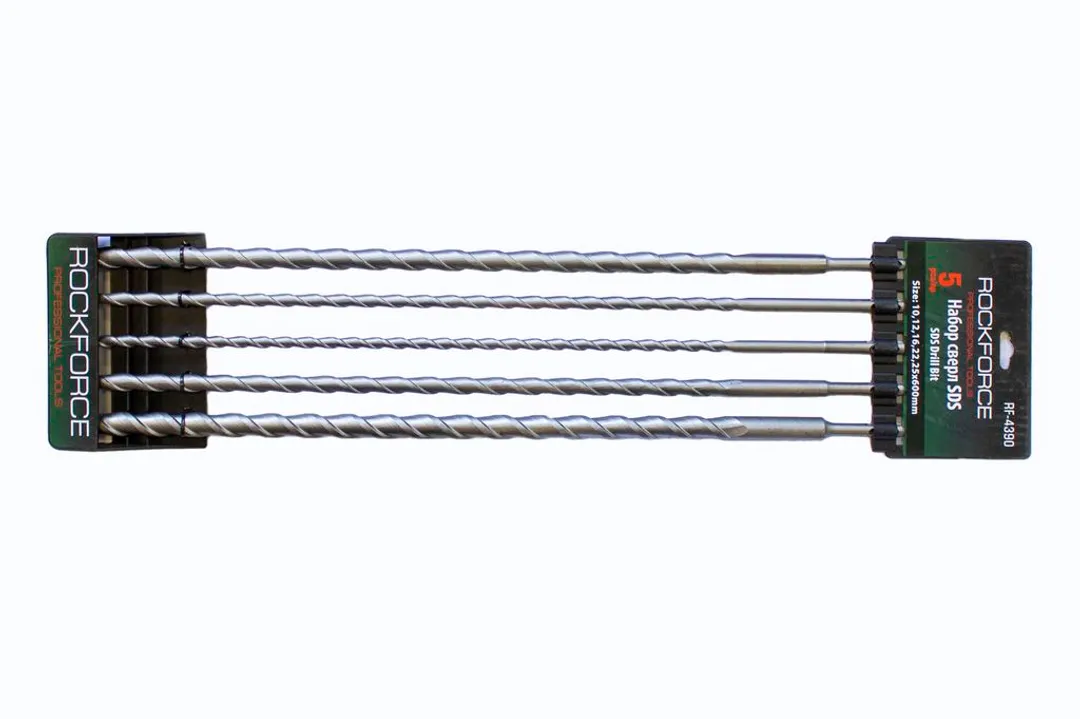 Набор сверл SDS, 5пр.(10,12,16,22,25х600мм),на пластиковом держателе