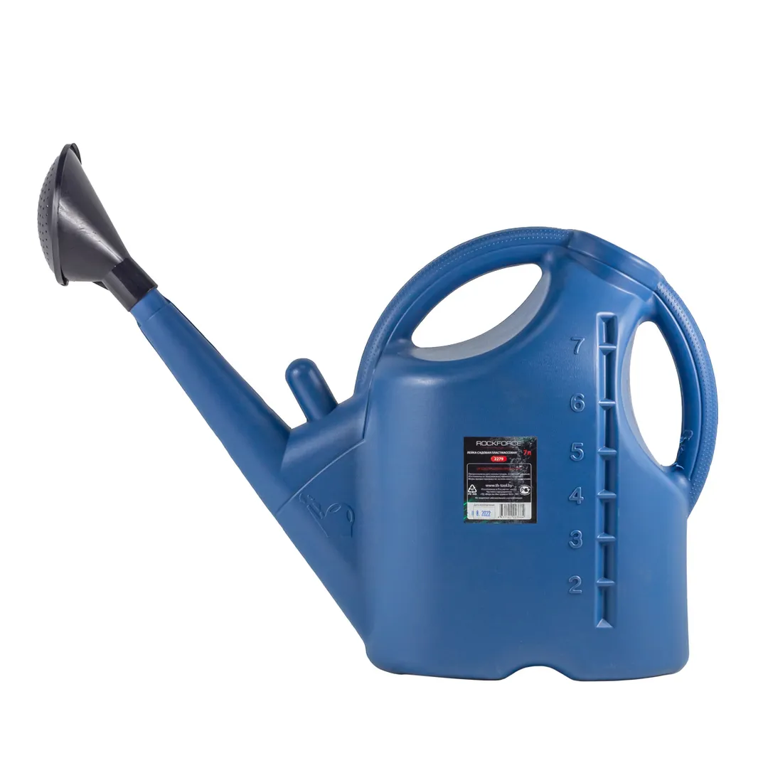 Лейка садовая пластмассовая со шкалой заполнения (7 л.)