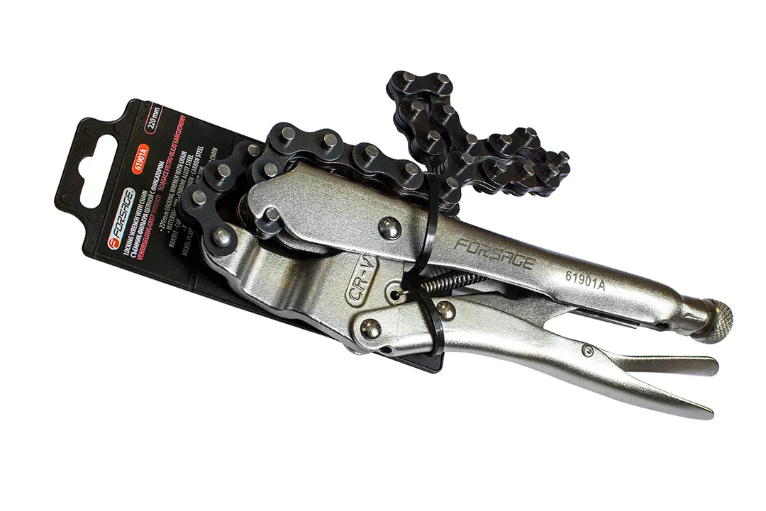 Съемник масляного фильтра цепной с фиксацией (Ø 120мм)