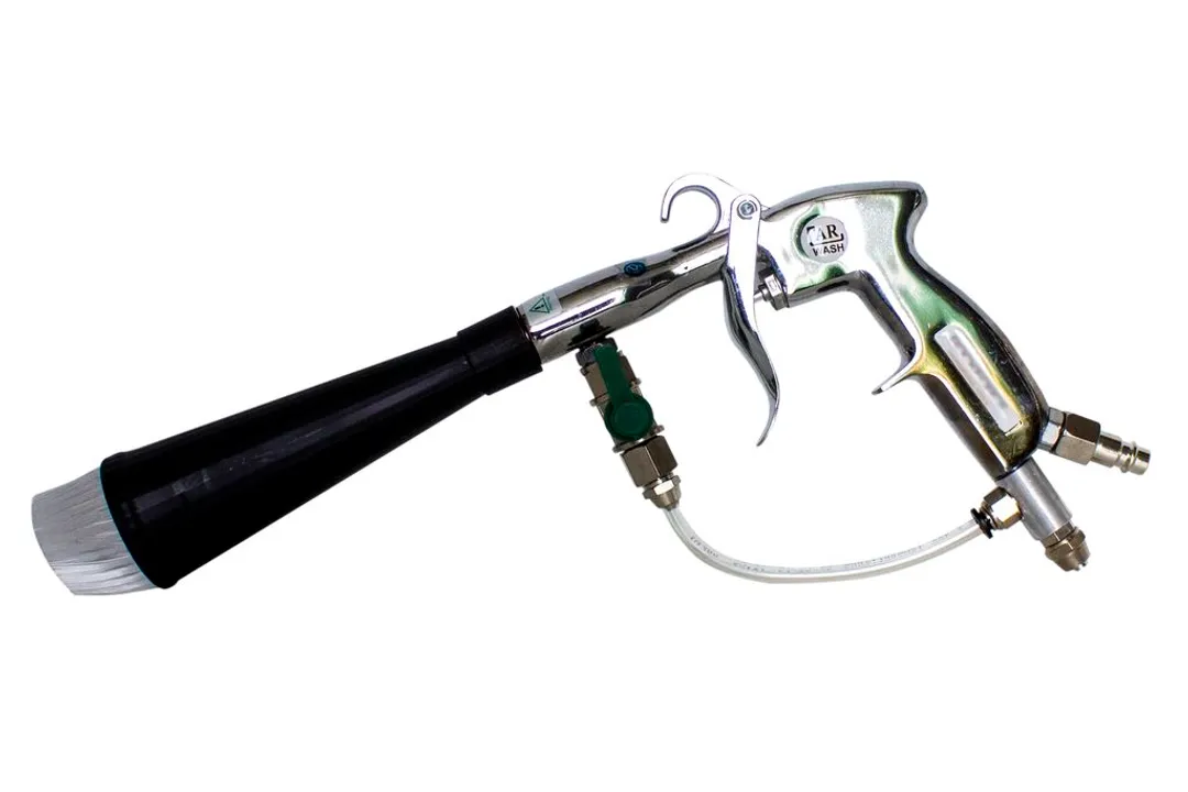 Пистолет пневматический »Tornado»для химчистки салона а/м со сменной щеткой-насадкой(6 bar, расход воздуха 120 л/мин)