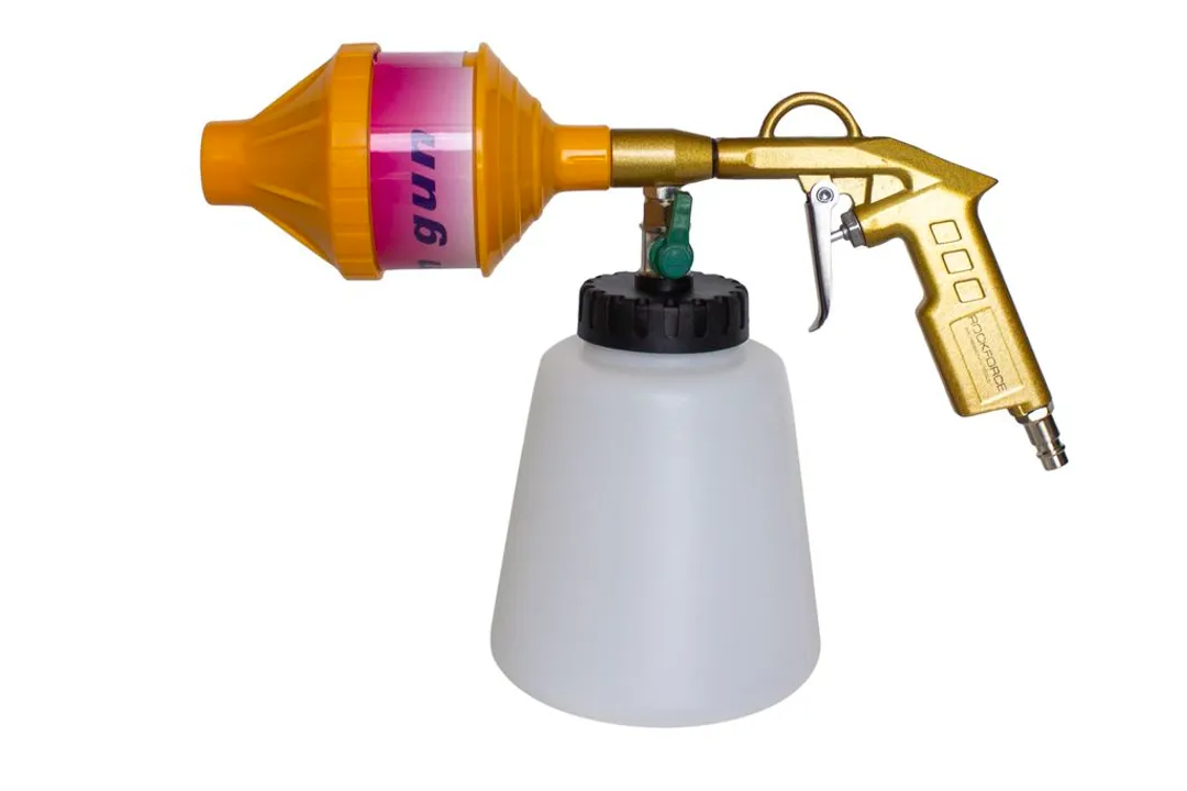 Пистолет пневматический»Tornado» для химчистки салона а/м с насадкой-пеногенератором (емкость1л,6bar,расход воздуха 120л/мин)