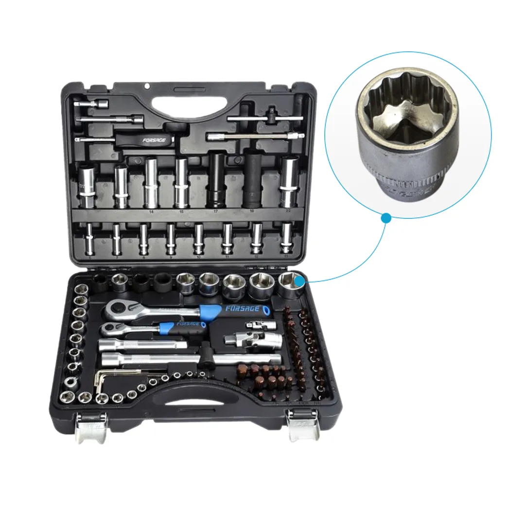 Набор инструментов 94+6пр. Premium 1/4»1/2(12гр.) 1/2»(17,19,21мм-6гр.)