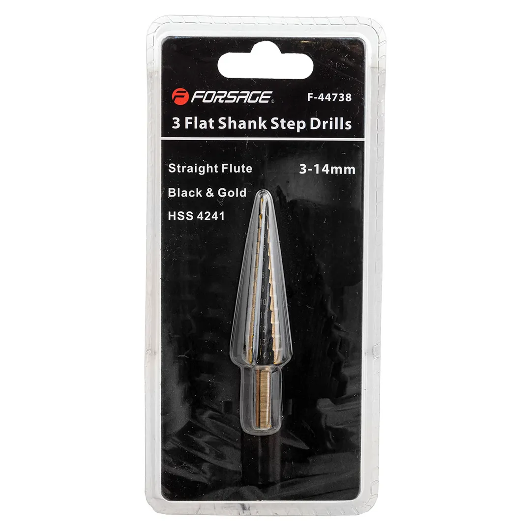 Сверло ступенчатое HSS4241(3-14мм) в блистере