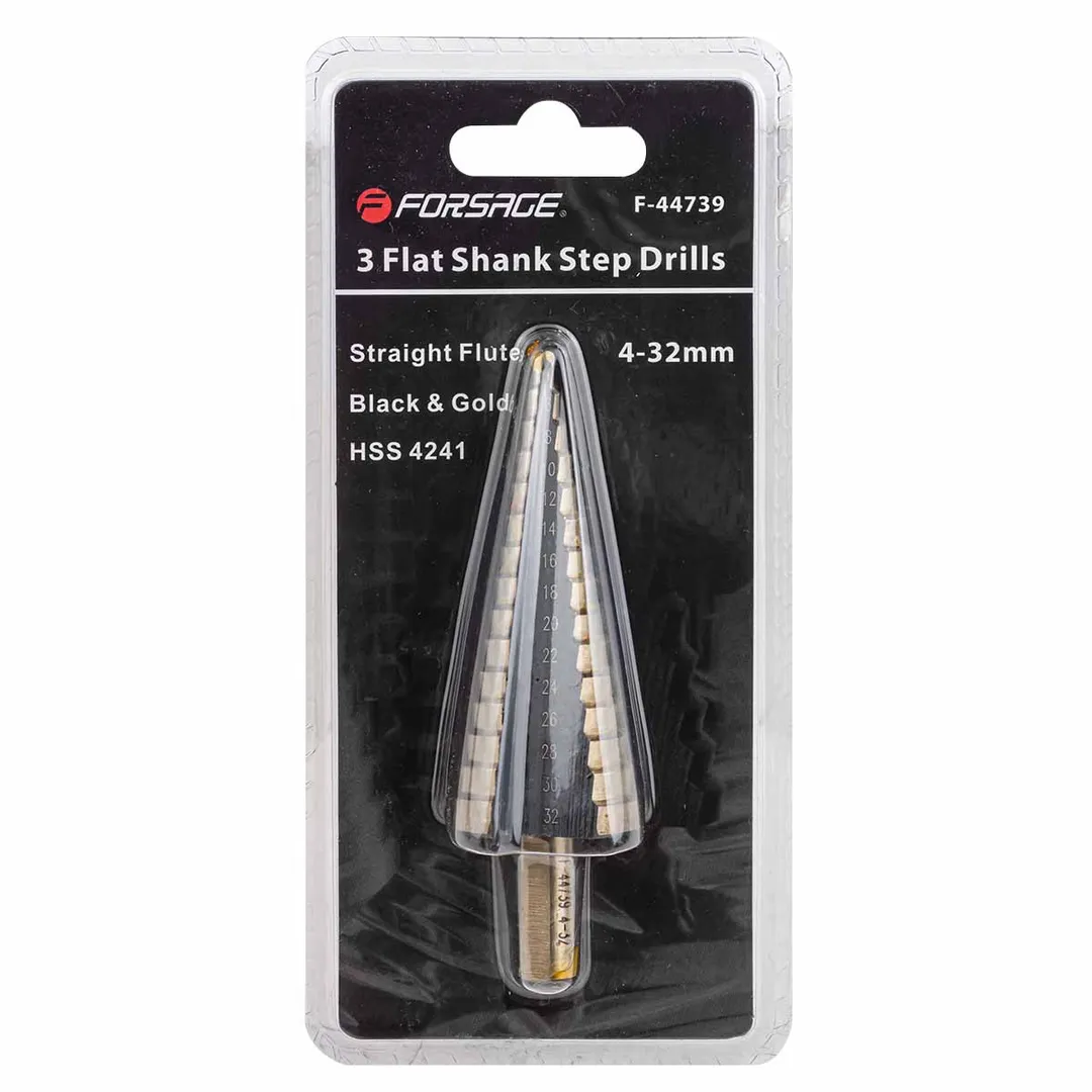 Сверло ступенчатоеHSS4241( 4-32мм)в блистере