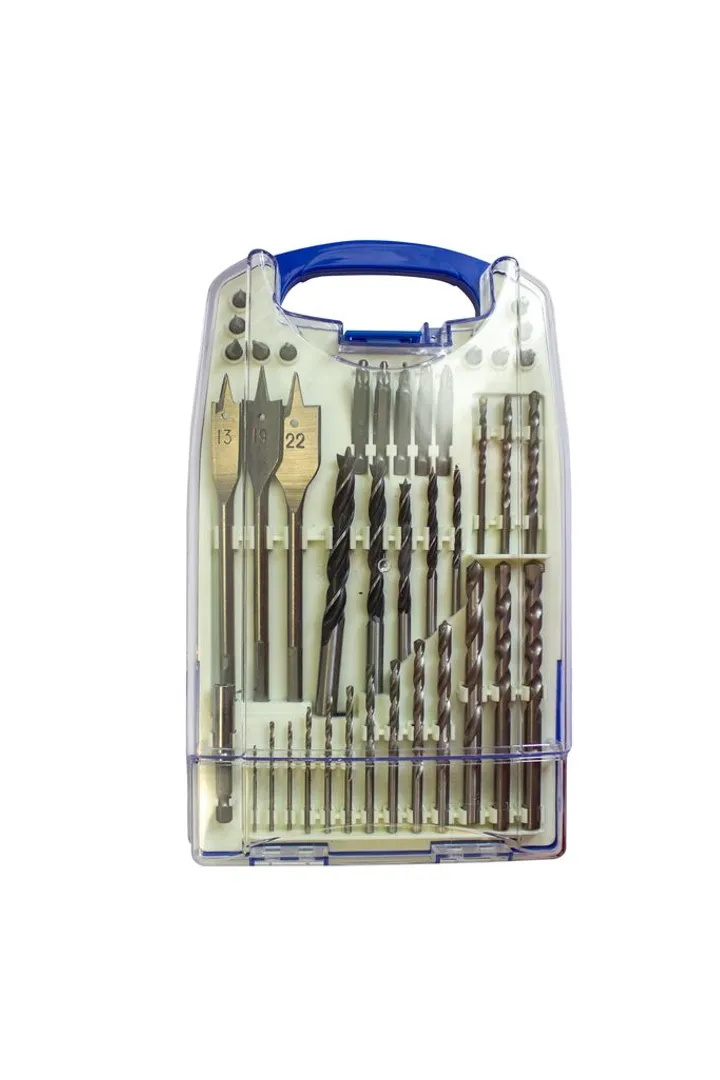 Набор сверл универсальный 40пр.(металл.дерево.бетон и биты)