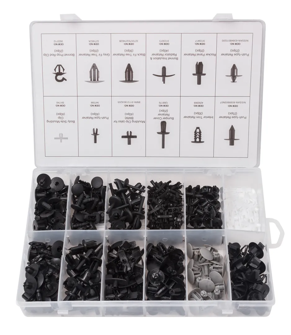 Набор клипс 350пр. (VOLVO), пластиковом органайзере