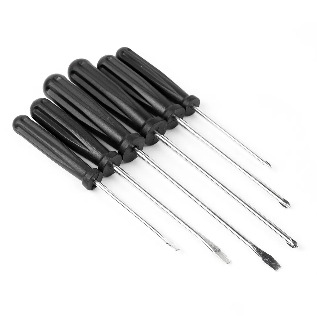 Набор отверток 6 пр.(PH:0х150,1х180,2х200, SL:3.5х150,4.5х200,5х180),в блистере