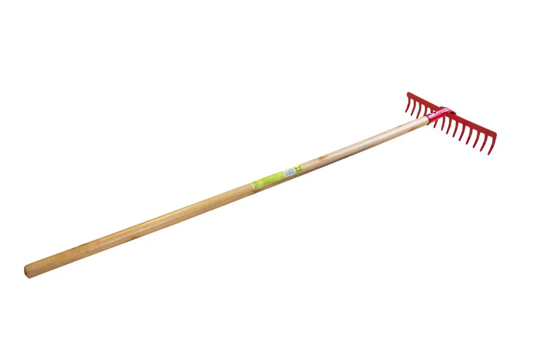 Грабли с деревянной рукояткой(14-зуб., L-1220мм, ширина-350мм)