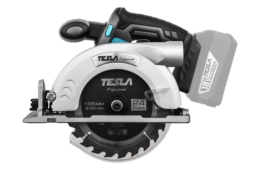 Аккум.циркулярная пила TESLA TCS18DC TO 18В LiION 3800 об/мин 165×20мм макс.пропил 55мм