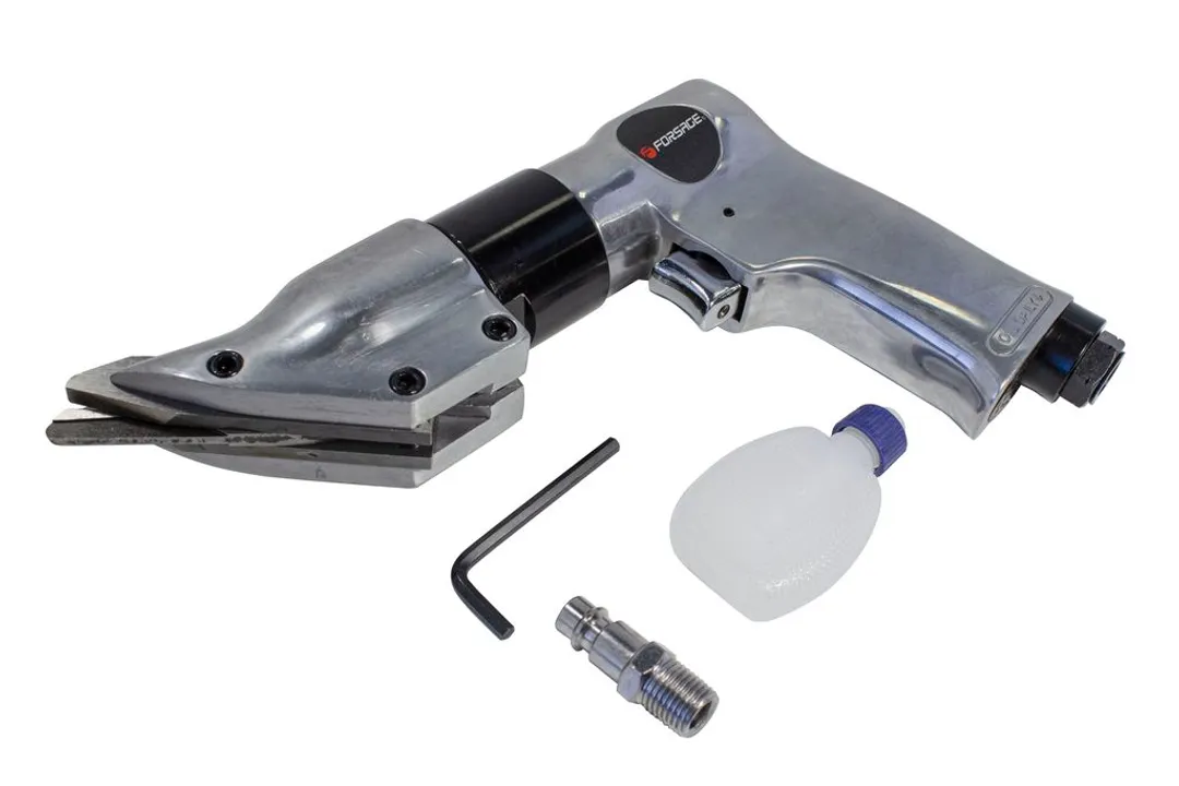 Пневмоножницы угловые (1800рез/мин, max толщина реза-1.2мм,потребление 114л/мин,6.3Bar,штуцер 1/4»)