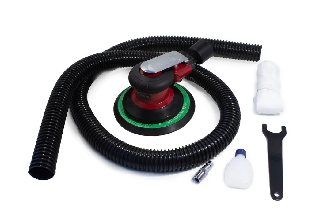 Пневмошлифовальная орбитальная машинка с принудительной системой пылеотвода 6»(150мм,12000об/мин, 128л/мин,6.3Bar)