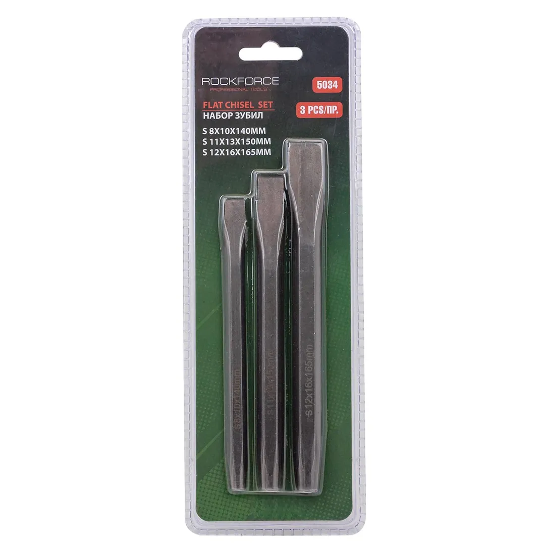 Набор зубил 3пр.(10х140мм, 13х150мм, 16х165мм),в блистере