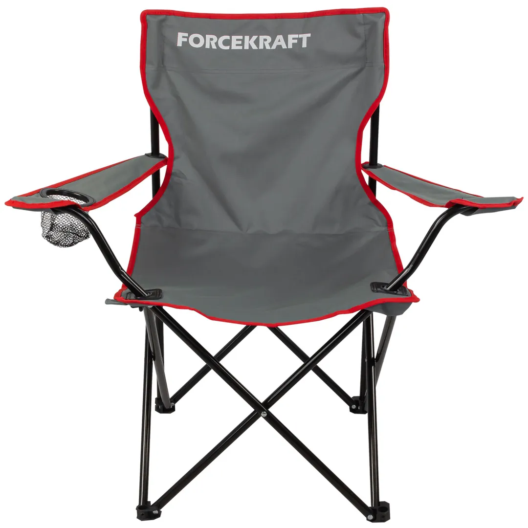 Кресло складное для кемпинга(подлокотники,подстаканник,сиденье 40х40см,каркас-стальная труба,сумка для хранения, макс.нагрузка 120кг.)