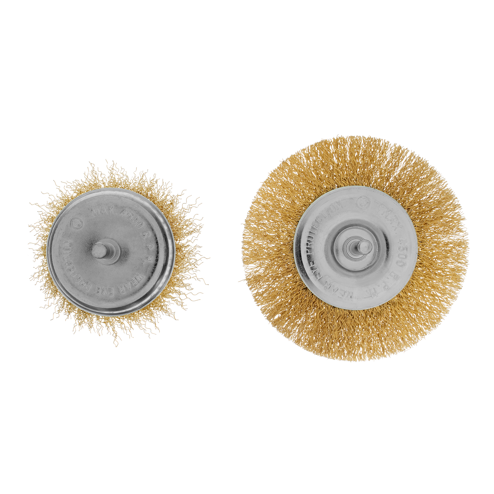 Набор щеток для дрели, 2 шт, 1 плоская, 100 мм, 1 «чашка», 75 мм, со шпильками Matrix