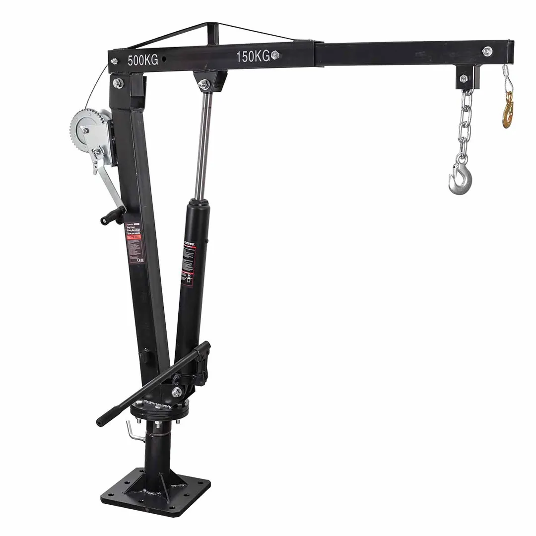 Кран гидравлический для пикапа (max нагрузка 450 кг, высота подъема 1800кг, стрела 680-1050мм)