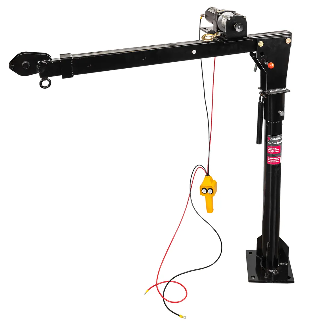 Кран для пикапа с электрической лебедкой (max грузоподъемность 0.5 т, h min — 1200мм, h max — 2200мм)