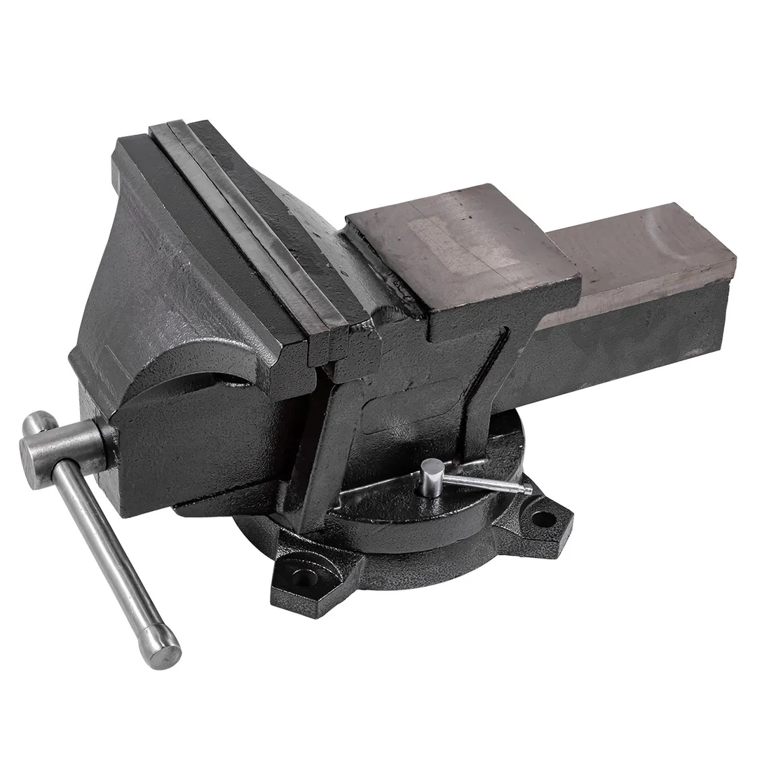 Тиски стальные поворотные с наковальней 10»-250мм