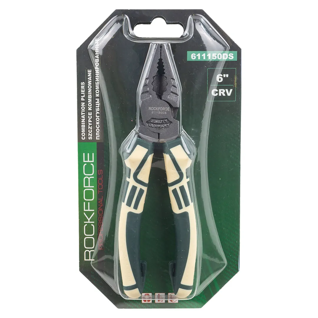Плоскогубцы многофункциональные »Profi» 150мм Cr-V 6150+доп. закалка (усилие сжатия увеличино на 60%), в блистере
