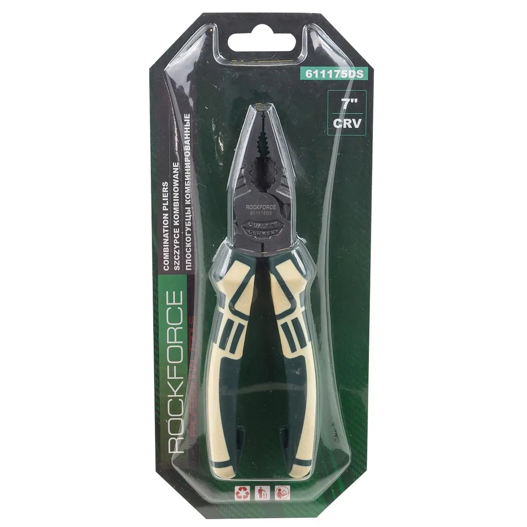 Плоскогубцы многофункциональные »Profi» 175мм Cr-V 6150+доп. закалка (усилие сжатия увеличино на 60%), в блистере
