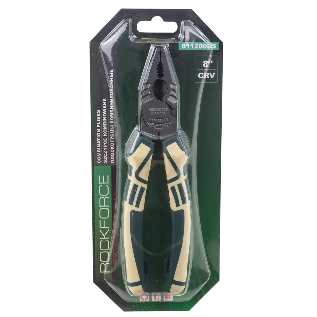 Плоскогубцы многофункциональные »Profi» 200мм Cr-V 6150+доп. закалка (усилие сжатия увеличино на 60%), в блистере