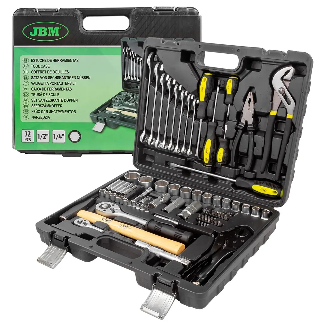 Набор инструментов 72пр.1/4»1/2»(6гр.)(4-32мм)