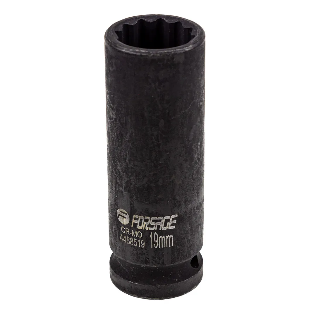 Головка ударная глубокая 19мм (12гр.), 1/2»