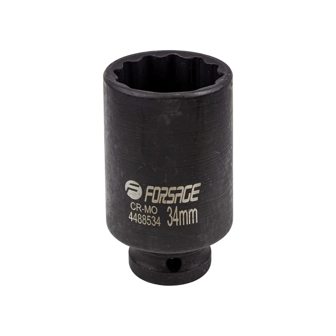 Головка ударная глубокая 34мм (12гр.), 1/2»