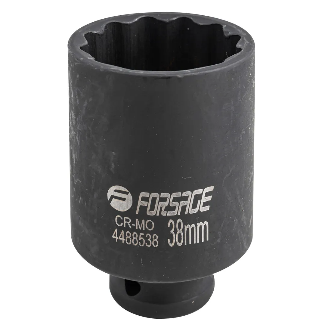 Головка ударная глубокая 38мм (12гр.), 1/2»