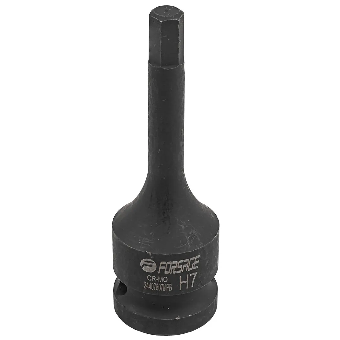 Головка-бита 6-гранная ударная 7мм,1/2»