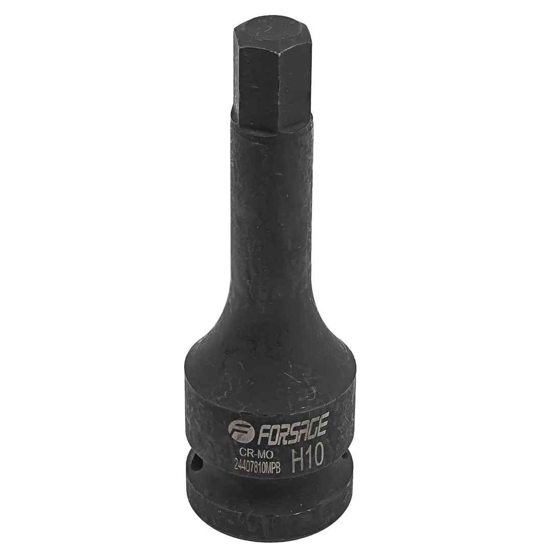 Головка-бита 6-гранная ударная 10мм,1/2»