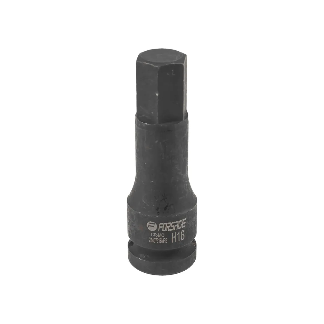 Головка-бита 6-гранная ударная 16мм,1/2»