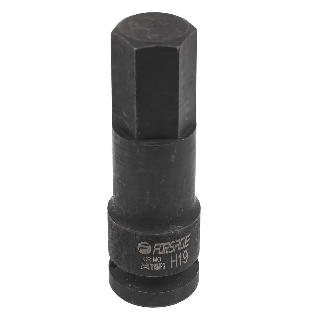 Головка-бита 6-гранная ударная 19мм,1/2»